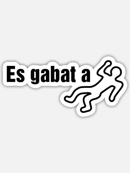 Es gabat a Leich - Sticker Größe S (10 x 10 cm) - Mattweiß