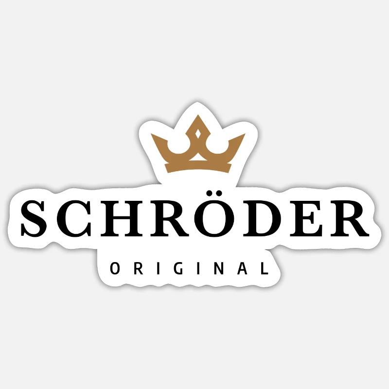Schroeder - Sticker size S (10 x 10 cm) - white matte