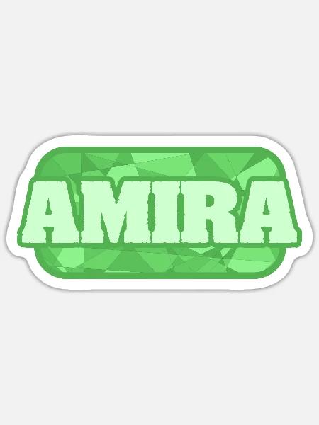 Gesundheit Amira - Sticker Größe S (10 x 10 cm) - Mattweiß