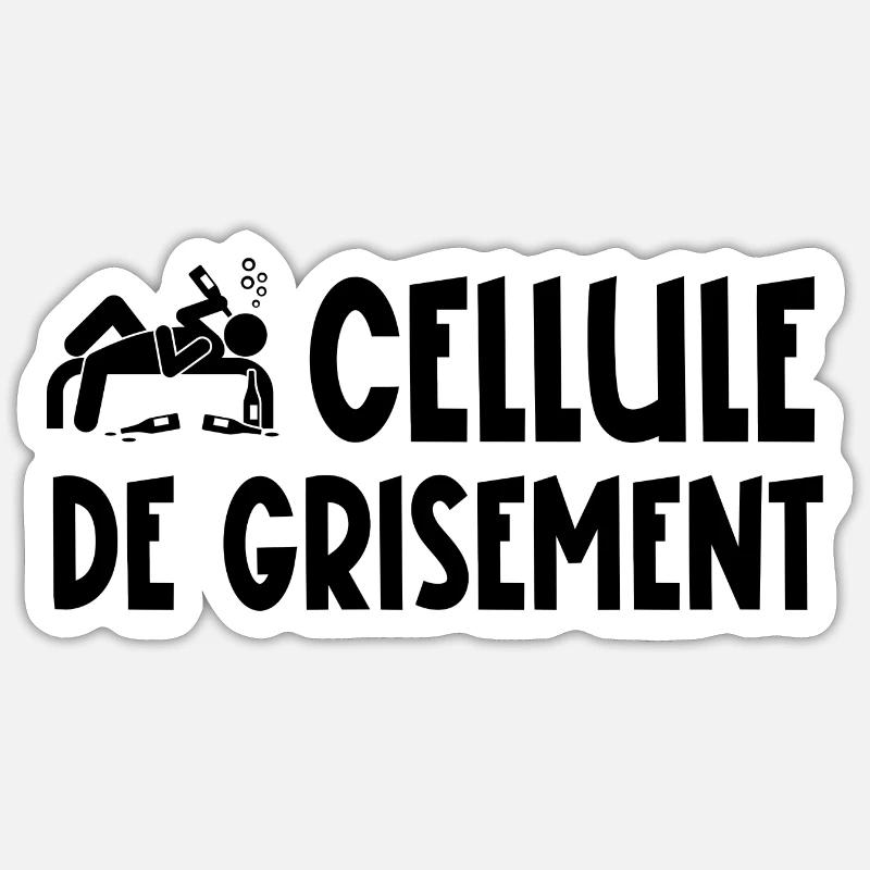 cellule de grisement Sticker taille S (10 x 10 cm)