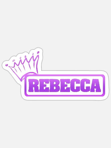 Schwester Rebecca - Sticker Größe S (10 x 10 cm) - Mattweiß