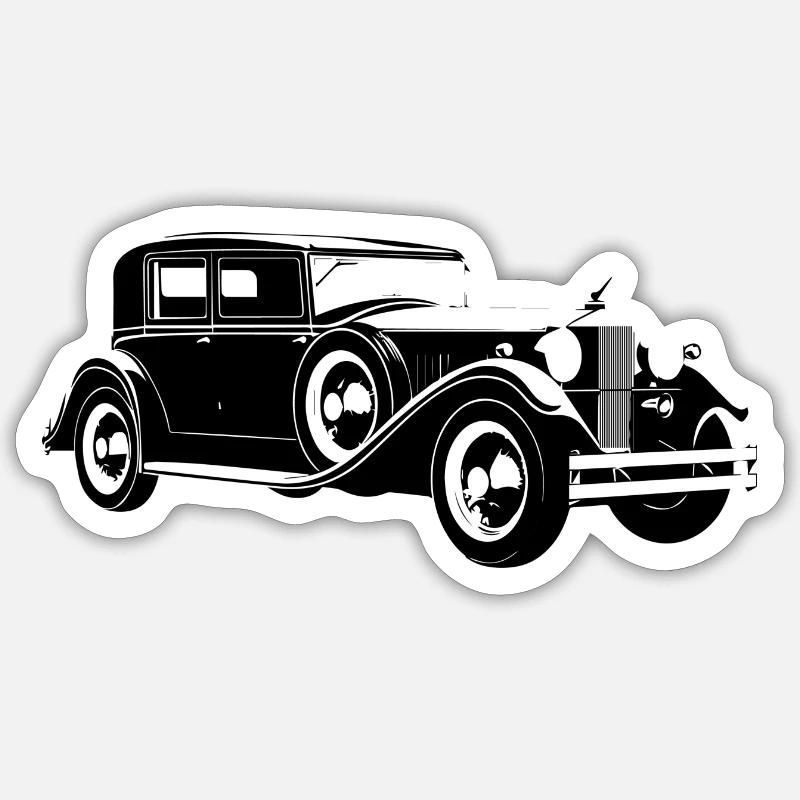 Oldtimer Auto Youngtimer Schrauber Werkstatt Tuner Sticker Größe S (10 x 10 cm)