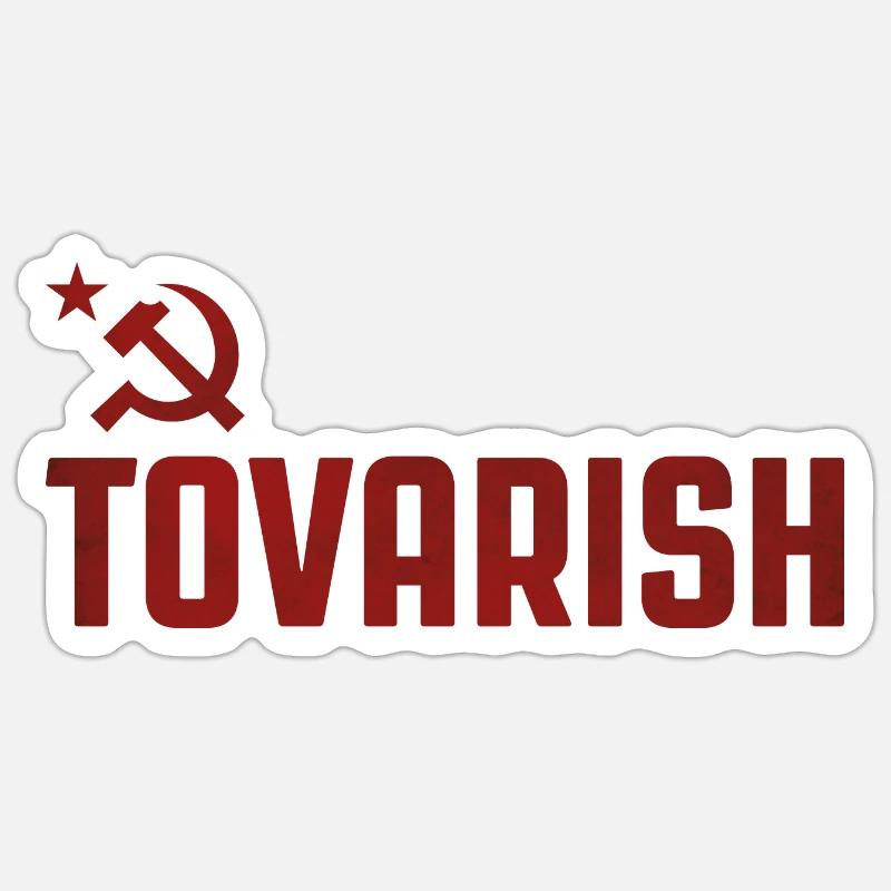 Tovarish - Sticker size S (10 x 10 cm) - white matte
