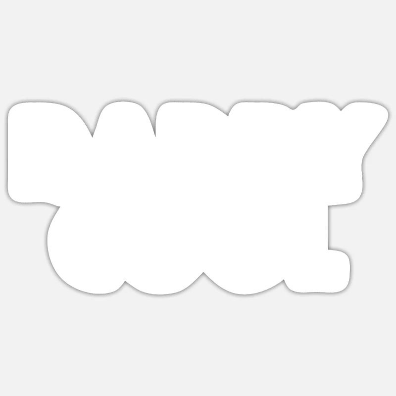 Daddy cool - Sticker size S (10 x 10 cm) - white matte