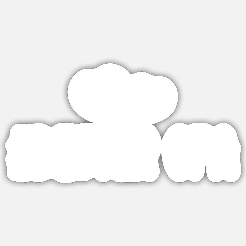 Bester Opa Herzen Liebe - Sticker Größe S (10 x 10 cm) - Mattweiß