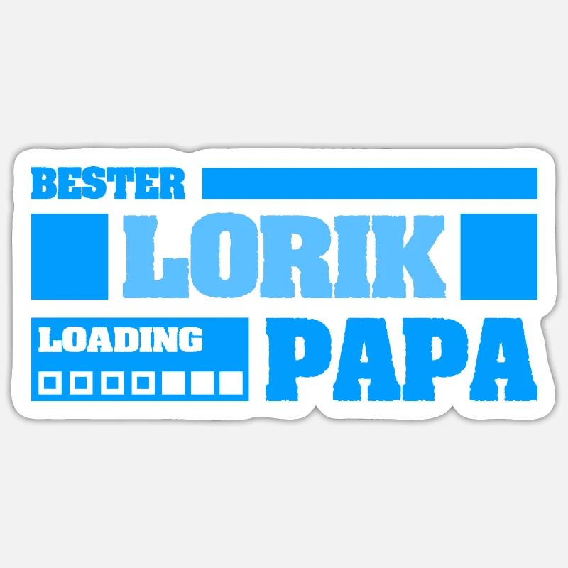 Vorname Lorik - Sticker Größe S (10 x 10 cm) - Mattweiß