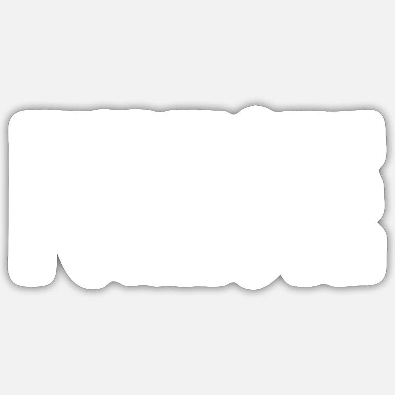 fumiste - Sticker taille S (10 x 10 cm) - blanc mat