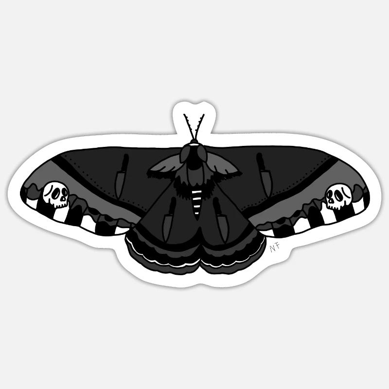 Moth Sticker size S (10 x 10 cm)