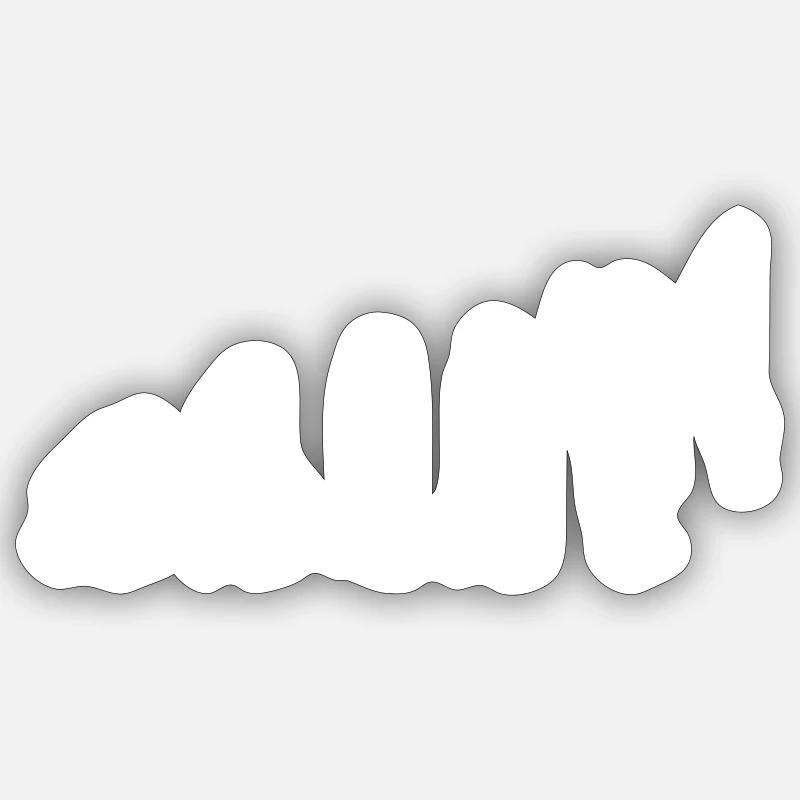 Évolution du pêcheur Sticker taille S (10 x 10 cm)