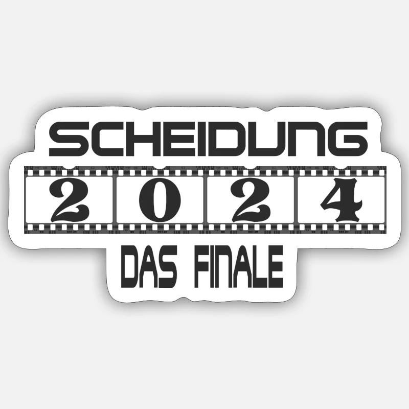 Scheidung Sticker Größe S (10 x 10 cm)