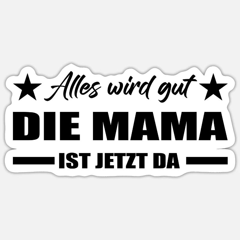 Mama - Sticker Größe S (10 x 10 cm) - Mattweiß