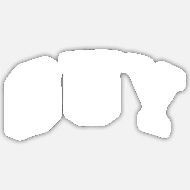 Guy - Sticker size S (10 x 10 cm) - white matte