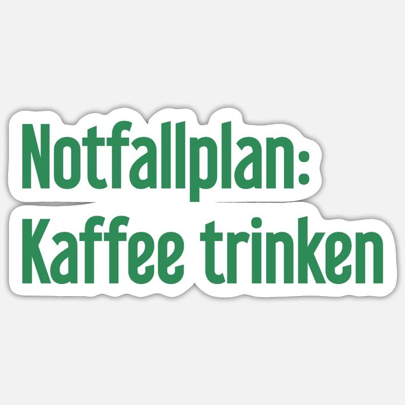 Coffee Contingency Plan Sticker size S (10 x 10 cm)