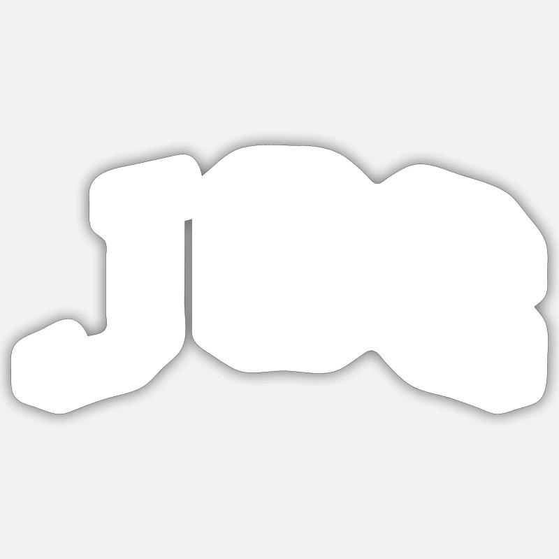 Jos - Sticker taille S (10 x 10 cm) - blanc mat