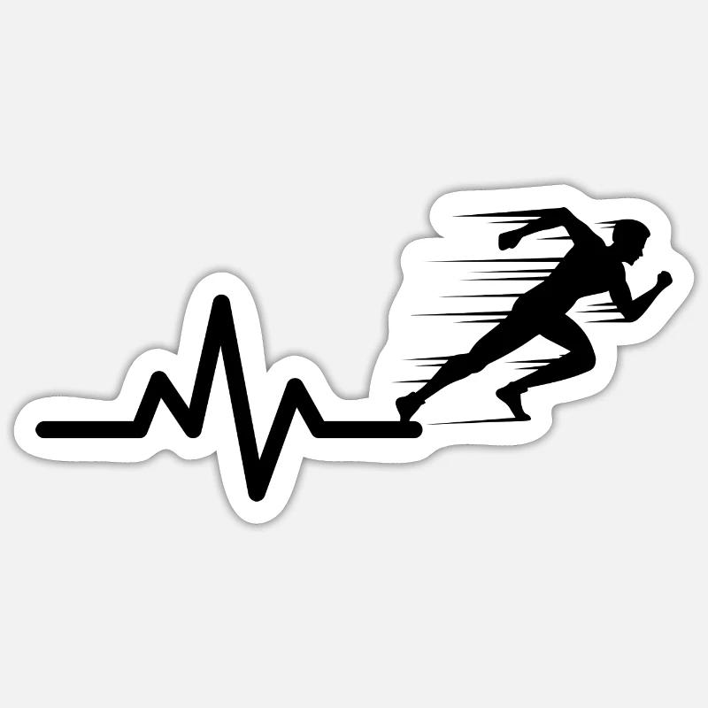 Run Sticker Größe S (10 x 10 cm)