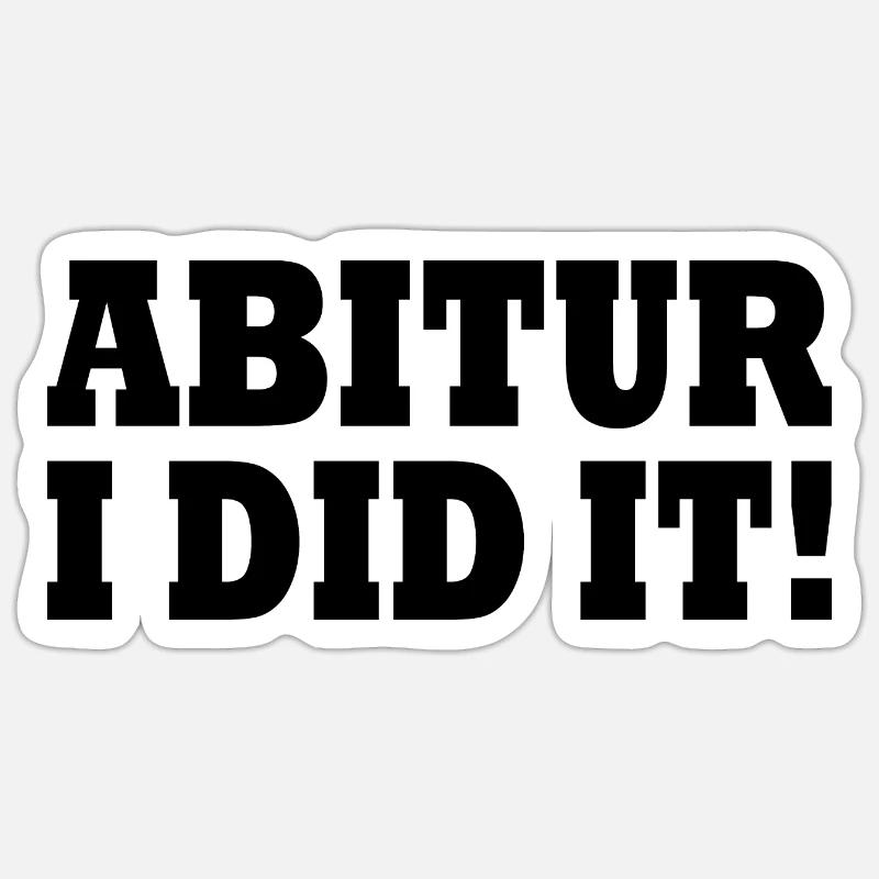 Abitur Sticker Größe S (10 x 10 cm)