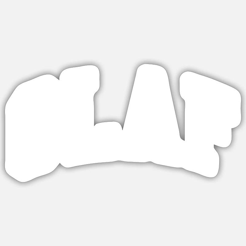Olaf - Sticker taille S (10 x 10 cm) - blanc mat