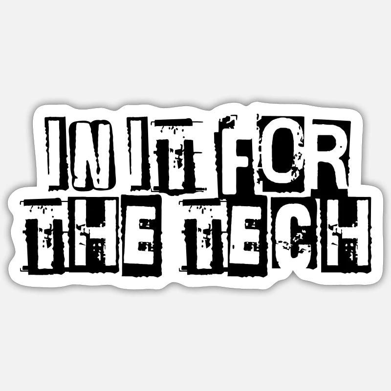 À l’œuvre pour le Tech | Crypto Sticker taille S (10 x 10 cm)