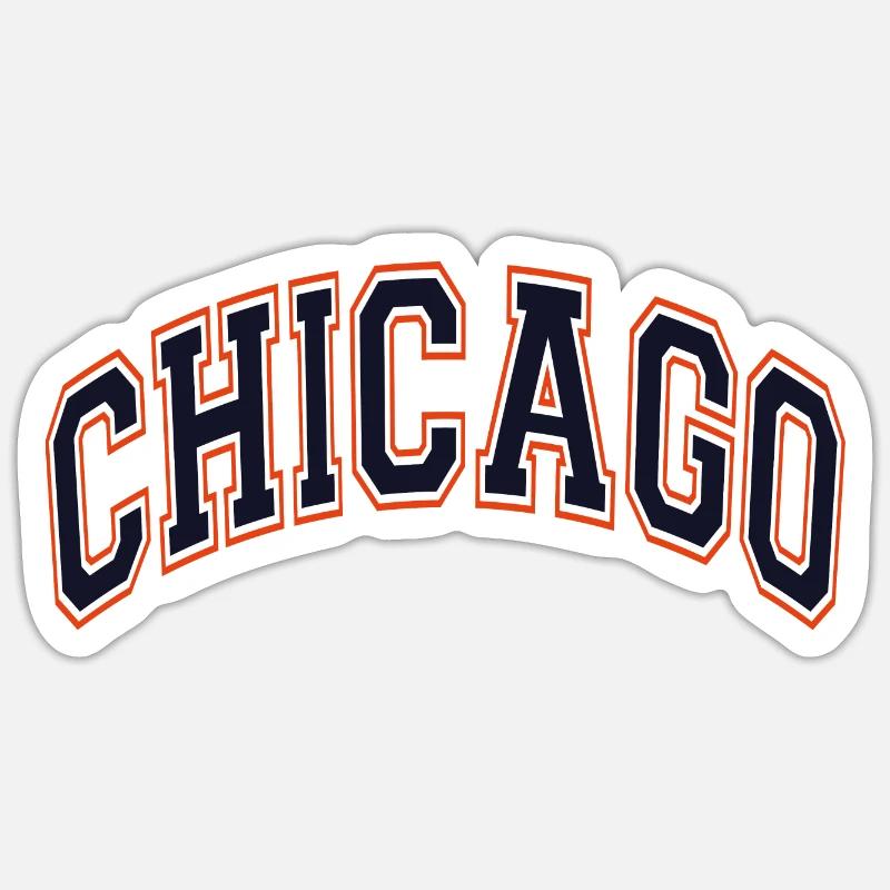 Chicago - Sticker size S (10 x 10 cm) - white matte