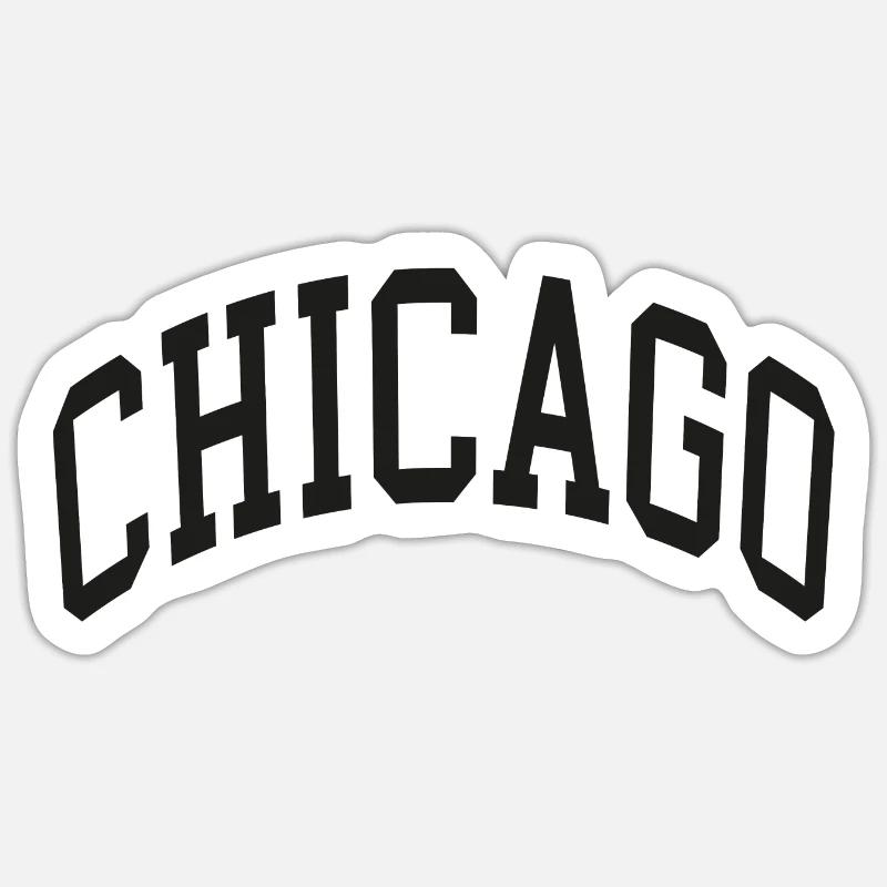 Chicago - Sticker size S (10 x 10 cm) - white matte