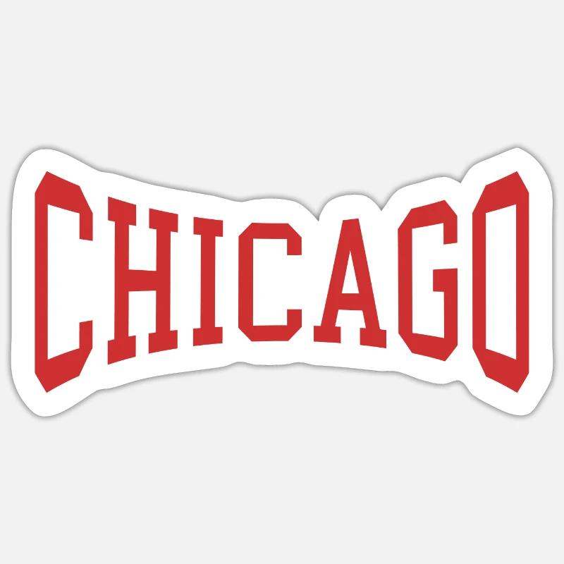 Chicago - Sticker size S (10 x 10 cm) - white matte