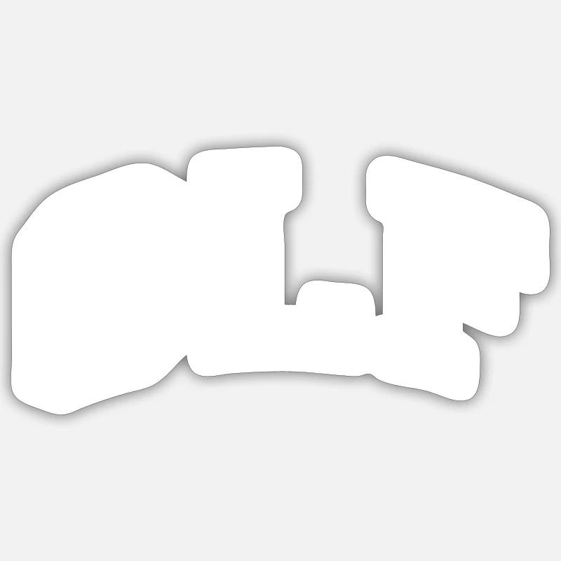 Olf - Sticker taille S (10 x 10 cm) - blanc mat