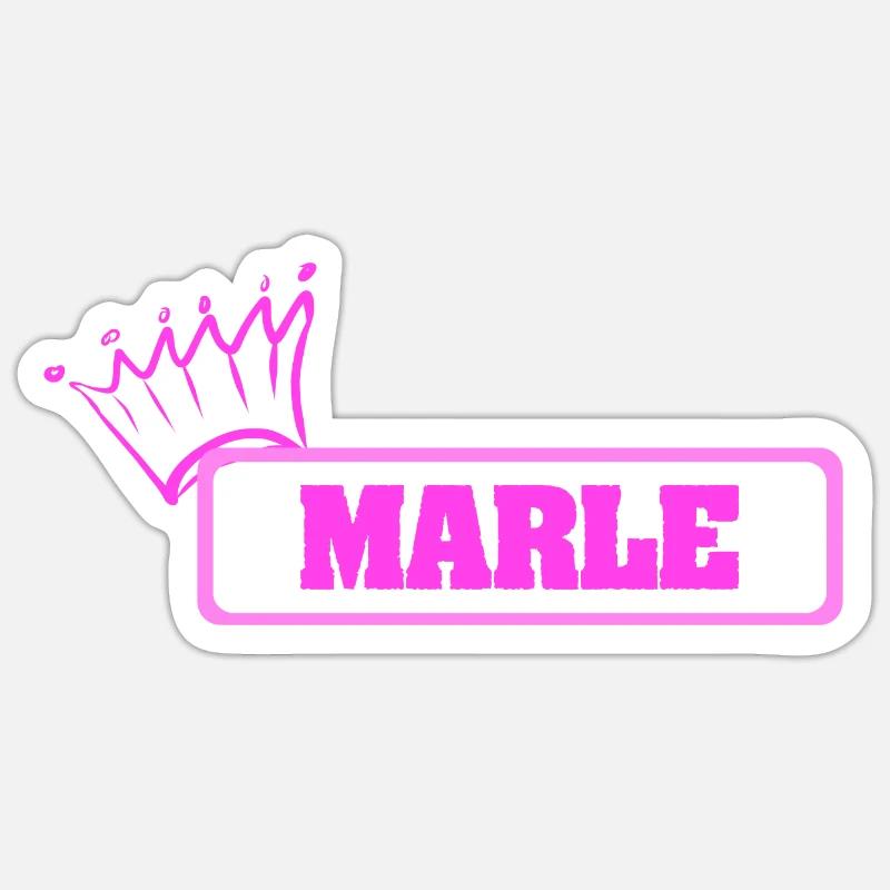 Gift for Marle - Sticker size S (10 x 10 cm) - white matte