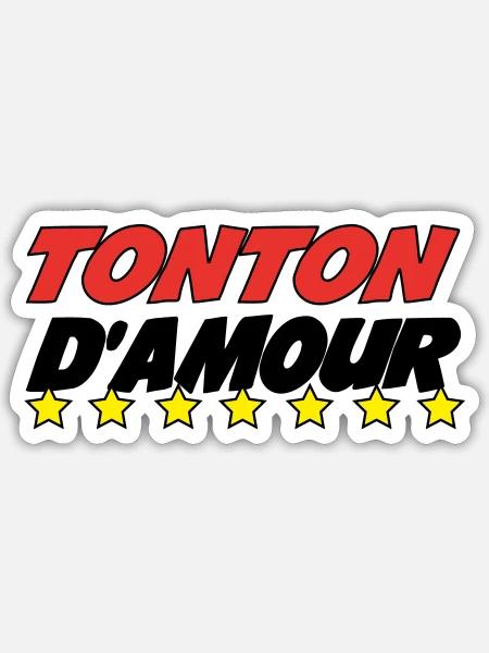UNCLE of love - Sticker size S (10 x 10 cm) - white matte
