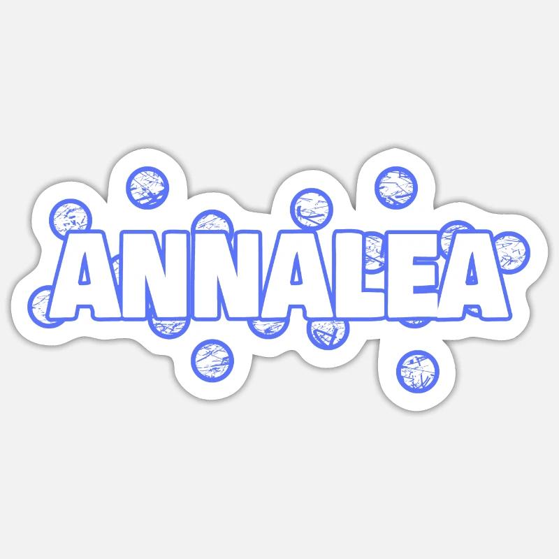 Chère Annalea - Sticker taille S (10 x 10 cm) - blanc mat