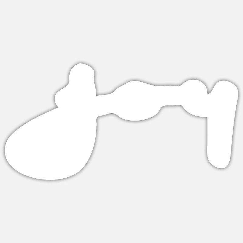 joy - joy - Sticker size S (10 x 10 cm) - white matte