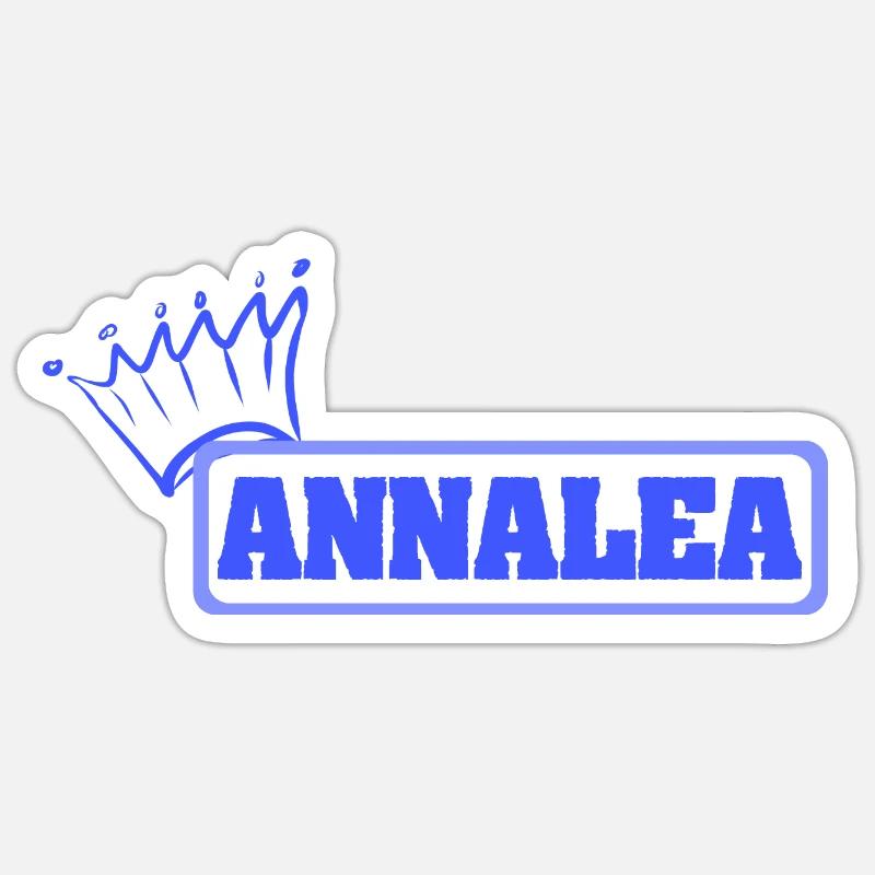 Annalea - Sticker size S (10 x 10 cm) - white matte
