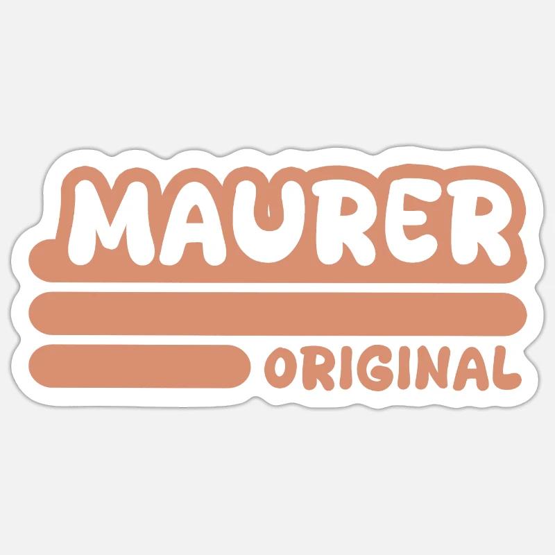 Bricklayer Sticker size S (10 x 10 cm)