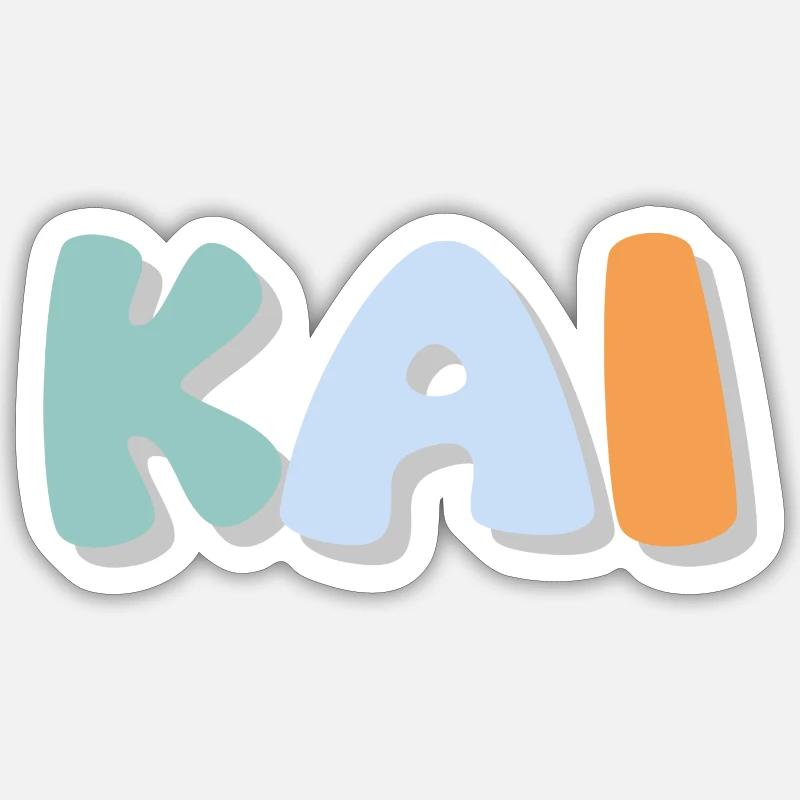 Name - Kai Sticker Größe S (10 x 10 cm)