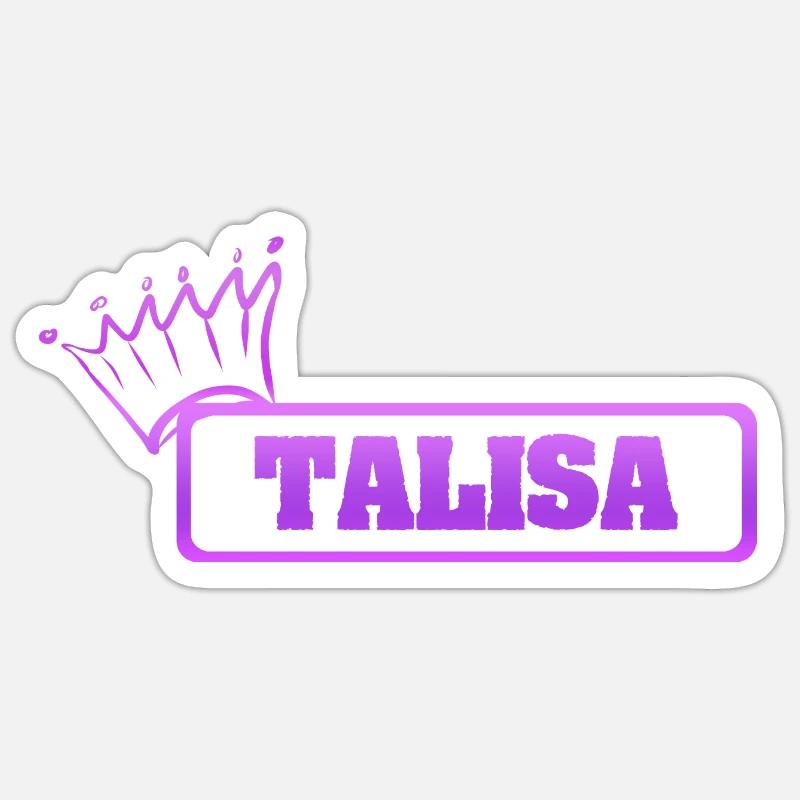 Schwester Talisa - Sticker Größe S (10 x 10 cm) - Mattweiß