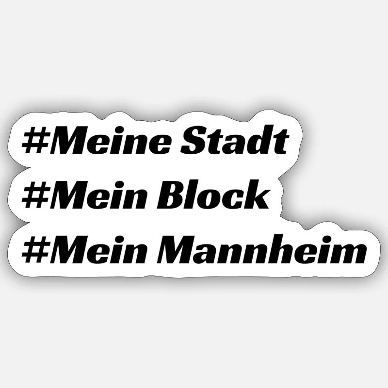 Mannheim Sticker Größe S (10 x 10 cm)