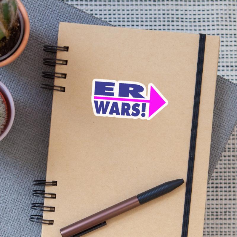Er wars! Partner- oder Partyshirt Sticker Größe S (10 x 10 cm)