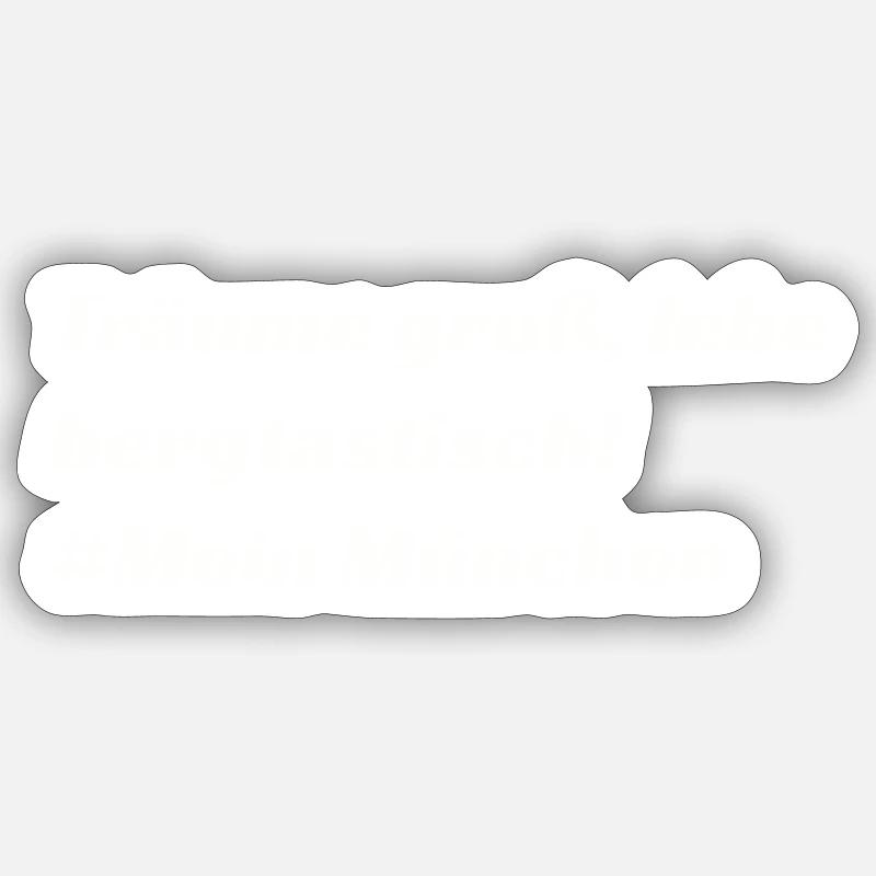 München - Sticker Größe S (10 x 10 cm) - Mattweiß