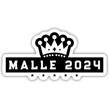 Malle 2024 Krone Holiday - Sticker size S (10 x 10 cm) - white matte - Front