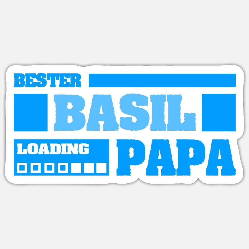 Le basilic comme prénom Sticker taille S (10 x 10 cm)