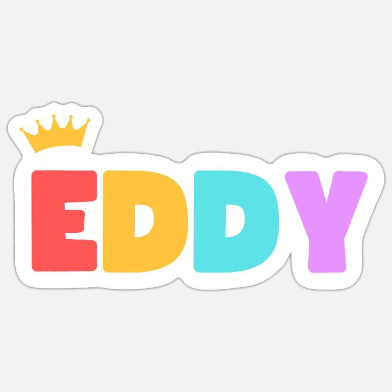 Eddy! Customizable - Sticker size S (10 x 10 cm) - white matte