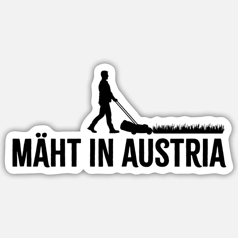 Mäht in Austria Sticker Größe S (10 x 10 cm)