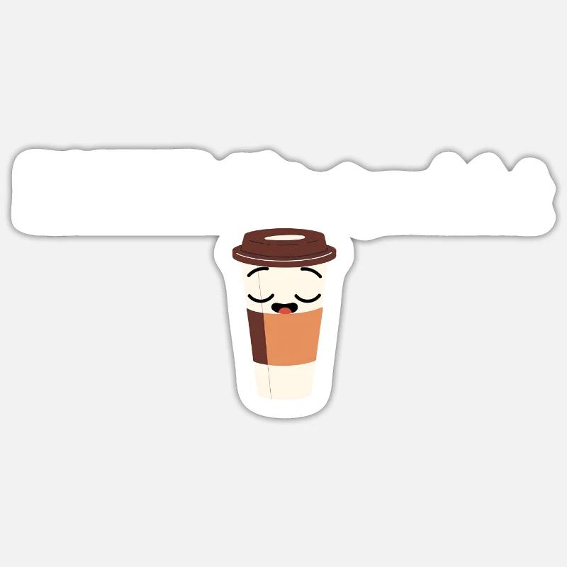 Coffee: Liquid Courage - Coffee Saying Sticker size S (10 x 10 cm)