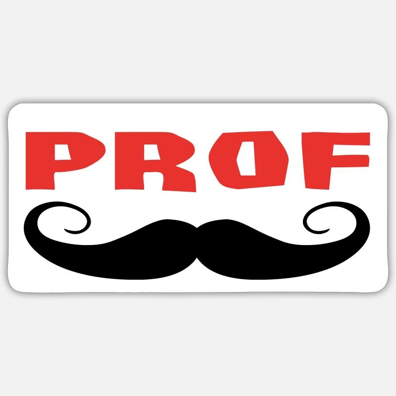 PROF - Sticker taille S (10 x 10 cm) - blanc mat
