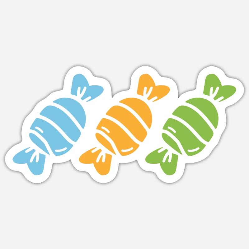 candy - Sticker size S (10 x 10 cm) - white matte