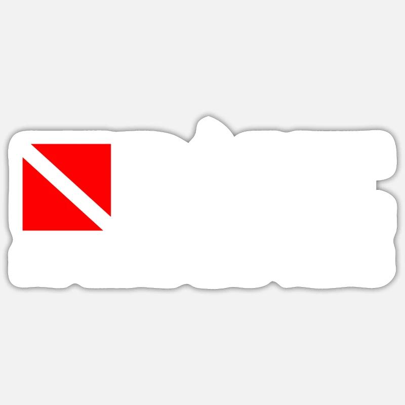 Plongée - Saint-Kitts-et-Nevis - Plongeur - Taucher - Sticker taille S (10 x 10 cm) - blanc mat