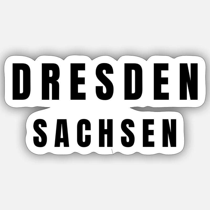Dresde Saxe Sticker taille S (10 x 10 cm)
