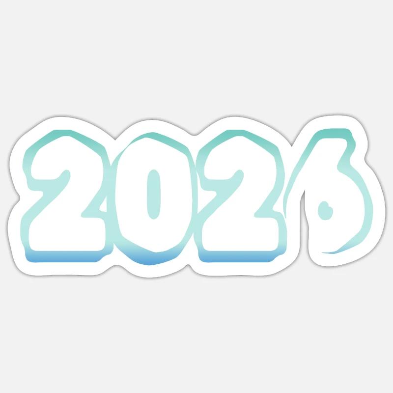 2026 - Sticker taille S (10 x 10 cm) - blanc mat