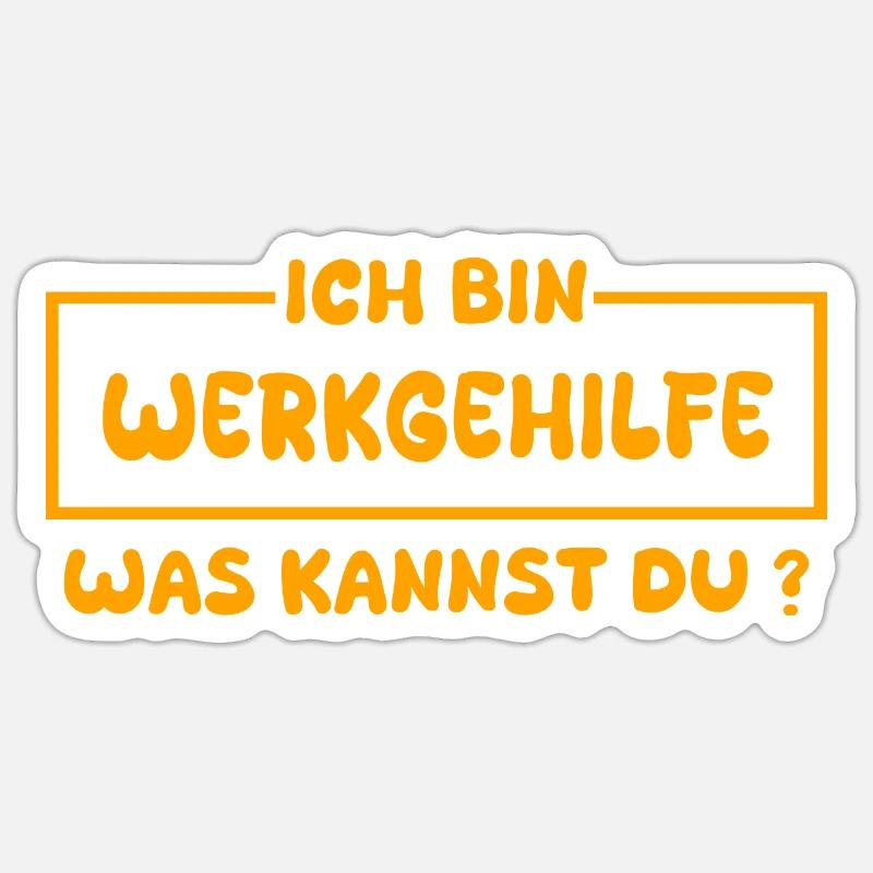 Occupation: Assistant Sticker size S (10 x 10 cm)