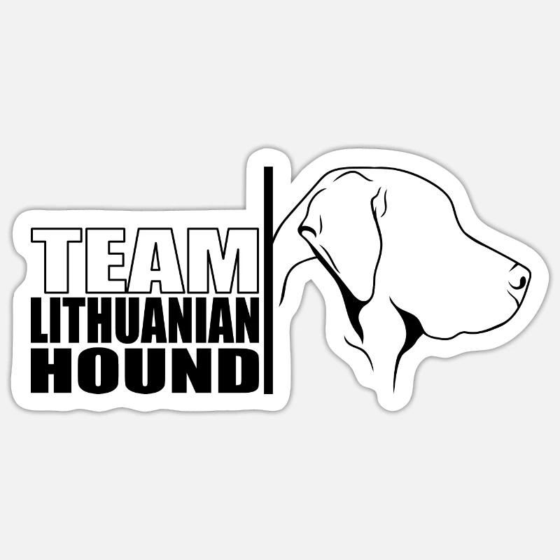 ÉQUIPE Chiens de chasse Chien de chasse Wilsigns Sticker taille S (10 x 10 cm)