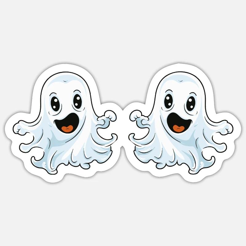 ghost comic Sticker Größe S (10 x 10 cm)